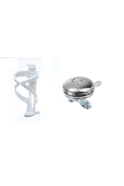 Golden BİSİKLET SULUK KAFES KROM ZİL 2 li set