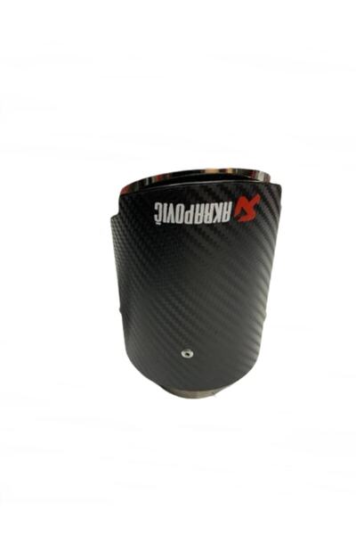 Akrapovic 76 Lık Akrapoviç Içi Parlak Krom Karbon Fiber Egzoz Ucu Eksoz Kafası Egsoz Başlıgı 7,6cm 76mm