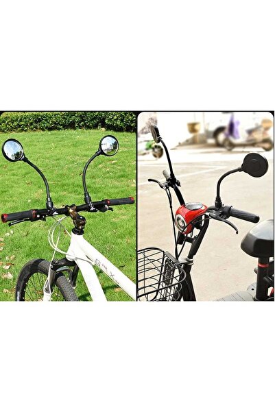 tur bike 2 Adet Ayarlanabilir Ayna 360 ° Hd Bisiklet / E-bike / Scooter Uyumlu