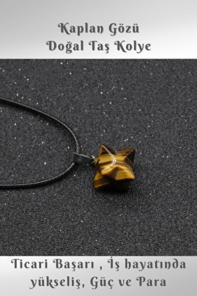 NehirTaş قلادة عين النمر ميركابا من الحجر الطبيعي - النجاح في الأعمال التجاري...