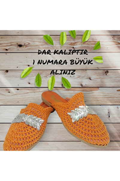 Asya Kadın Önü Kapalı Hasır Örgü Çeyizlik Terlik