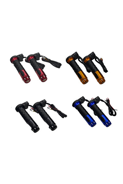 monero 2 Kademeli Motosiklet Elcik Isıtma Kırmızı Renk