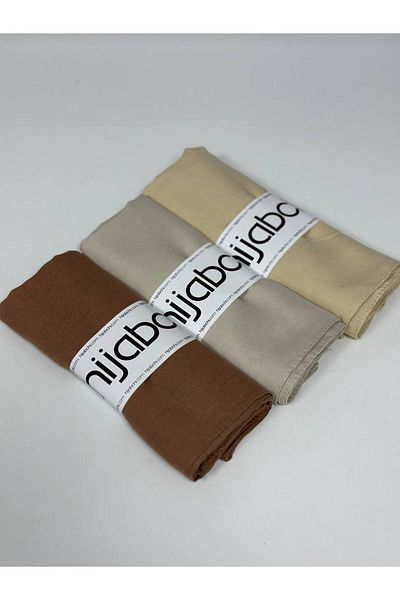 hijabchi 3-Piece Cotton Crash Shawl Cotton Crash Shawl