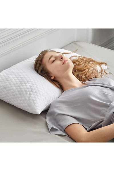 puffiber Orthopedic Visco Pillow, Zippered Washable Removable Cover, Sleeping Pillow 2 pieces