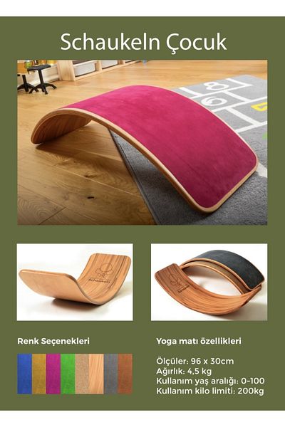 Stone Children's Montessori Waldorf Yoga Board