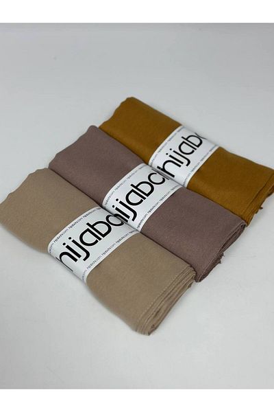 hijabchi 3-Piece Cotton Crash Shawl Cotton Crash Shawl