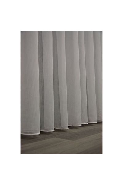 VANESSA PERDE Hall Living Room Bedroom Tulle Curtain Vacco Bamboo Tulle 1/3 Tight Pleated Draped and Iron-free