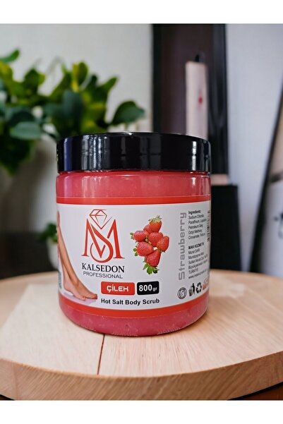MS Kalsedon PROFESSİONAL Çilek Aromalı Canlandırıcı & Yumuşatıcı El Ayak Ve Vücut Bakım Peelingi 800ml