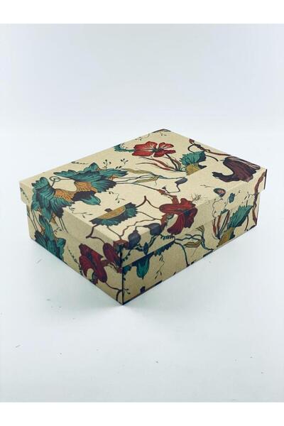 Feza Kutu 22x30x10 Kutu Kraft Kutu Karton Kutu YIlbaşı Kutusu Pasta Kutusu Ba...