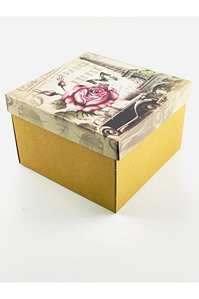 Feza Kutu 23x23x15 Hediyelik Kutu Kraft Kutu Karton Kutu YIlbaşı Kutusu Pasta Kutusu Balon Kutusu (10 ADET)