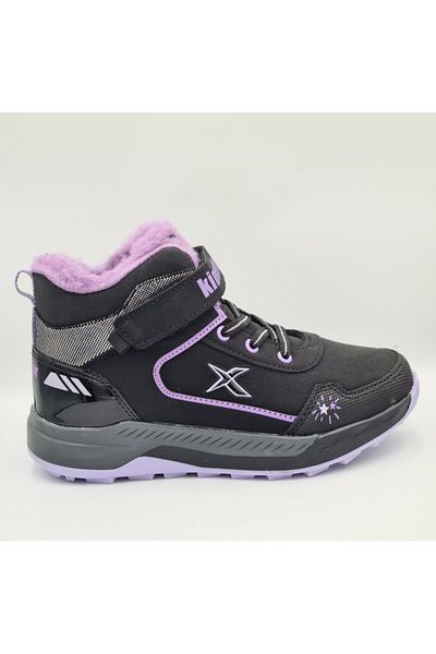 Kinetix Cizme cu velcro pentru fete Repson Hi 3Pr Black Liliac