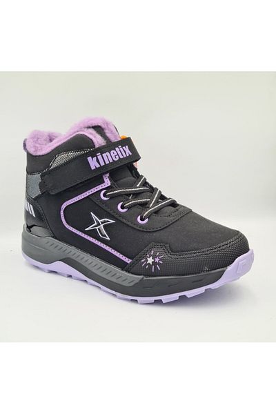 Kinetix Cizme cu velcro pentru fete Repson Hi 3Pr Black Liliac