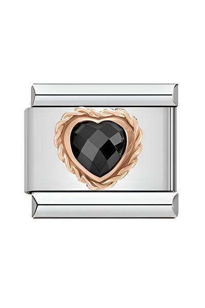 RoseCo00 Steel Unisex Italian Bracelet Charm