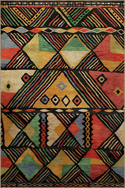 Rugs Modern Halı Covor decorativ modern cu model în formă de romb geometric, ...