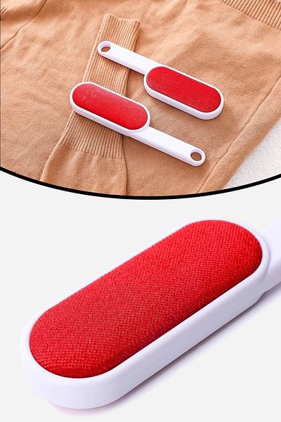 Kenpool Double-Way Cotton Dry Cleaning Clothes Brush Velvet Dust Remover Lint Collection Brush