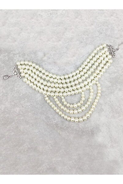 Enyuya Özel Tasarım Krem Tatlı Su Kütür Incisi Çoklu Yeni Moda Hediyelik Kolye