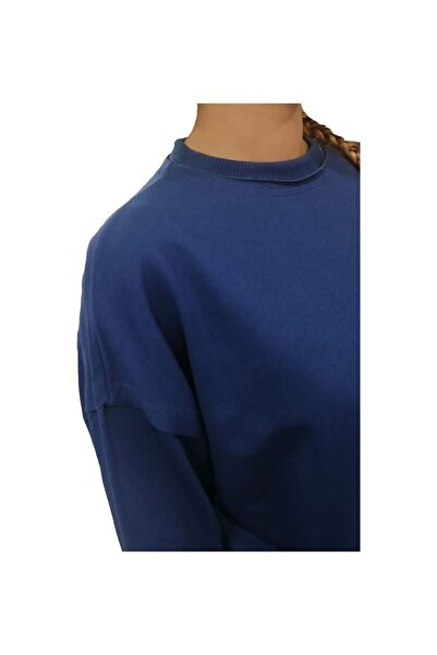 HNS ELZ MRQ Y YAKA DÜZ ТУНІКА - СИНЯ - M - ST06889