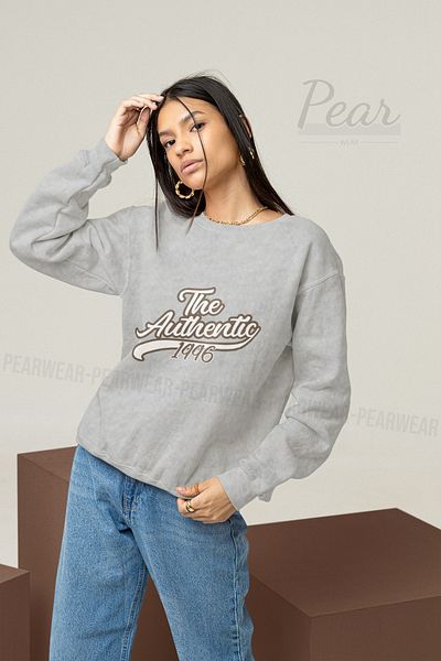 Pear Wear Αυθεντικό εμπριμέ oversize γυναικείο φούτερ
