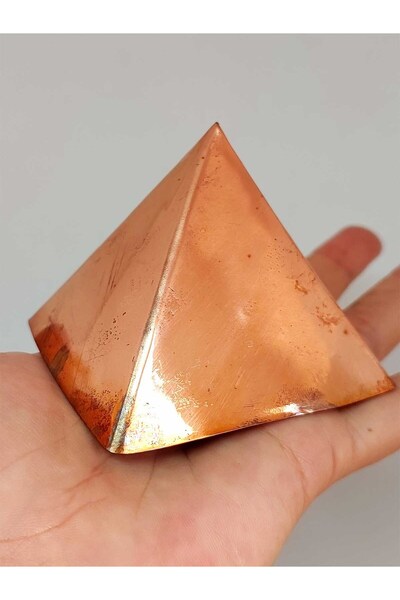 Yasamtohumu Bakır Piramit El Yapımı Küçük Boy Altı Açık