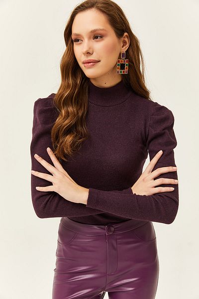 Olalook Γυναικεία Plum Princess Sleeve Lycra Μπλούζα BLZ-19001595