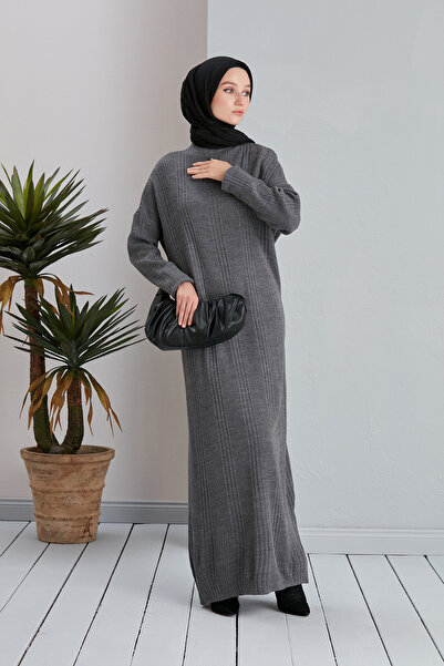 MODAMÜNASİP Μισό Πλεκτό Φόρεμα Ψαράδικο