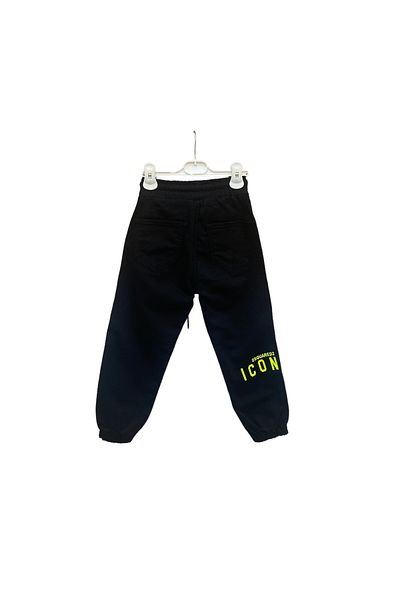 LİTTLE TORTOİSE Boy's Black Jogger Pants