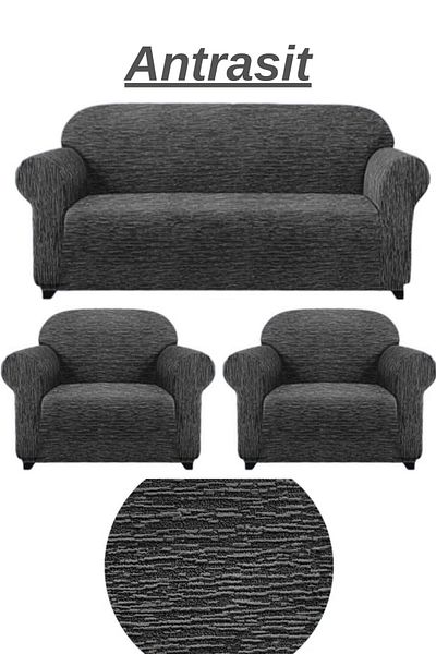 HEYTGAH 3+1+1 Woven Jacquard Sofa Cover - Elastic and Flexible, Washable Sofa and Sofa Bed Cover