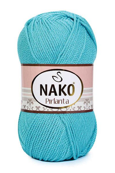 NAKO PIRLANTA HAND KNITTED STRING 100 GR 1 PIECE 0107 TURQUOISE