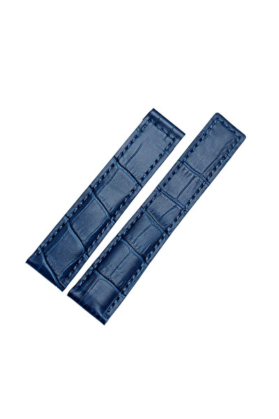 Taghever tag-heuer-carrera-compatible-22 x18 - blue -leather-clock-band