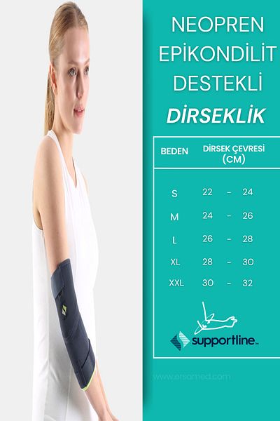Supportline Neoprene Epicondylitis Silicone Supported Elbow Brace