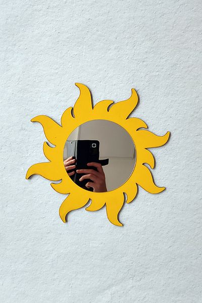 Tooall Masa cu model de soare din plexiglas argintiu pentru camera copiilor - 26 cm