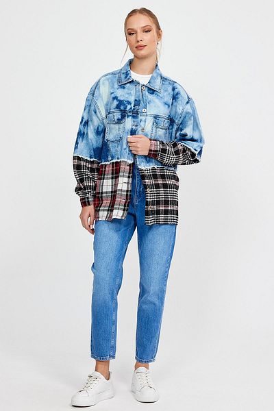 ALEXANDERGARDI COLECȚIE SPECIALĂ JACHETĂ DE DENIM GARNISĂ (AG-3020)