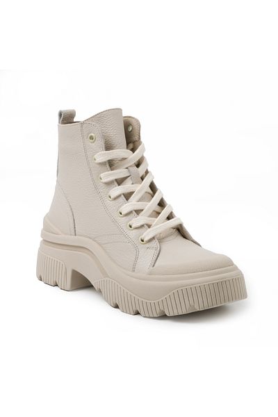 John May Women's Boots Rd-5989 John May Floater Beige