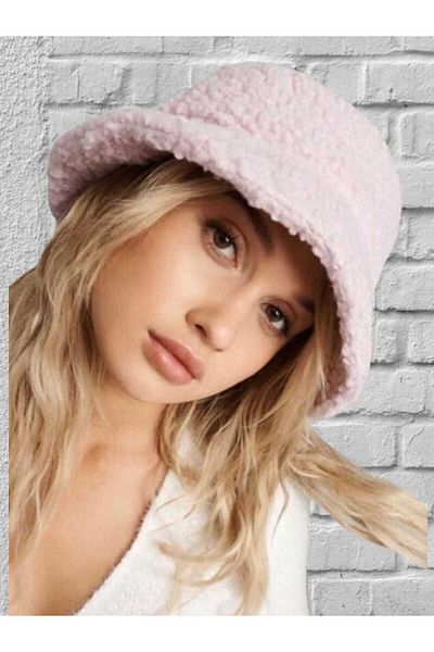 Trenderrs Women's Plush Teddy Bucket Hat