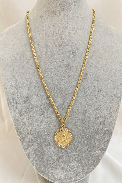 KOBA Tura Detaylı Altın Kaplama Kadın Kolye