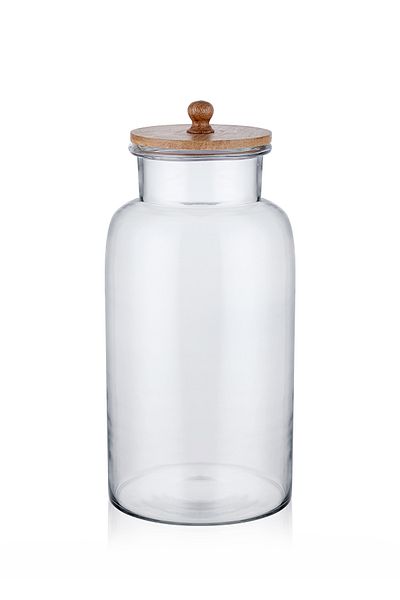 The Mia Madera Storage Jar with Lid 41x20x20 cm