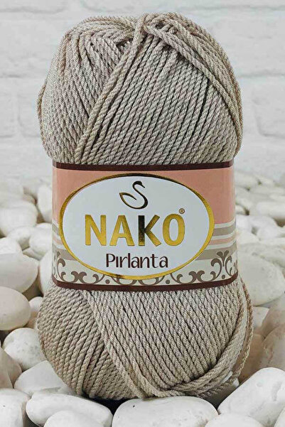 NAKO PIRLANTA EL ÖRGÜ İPİ 100 GR 1 ADET 6383 MANTAR BEJİ