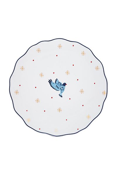 Emsan Infancy Bird New Year New Bone 2-Pack Cake Plate 20.5 Cm