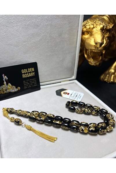 Tesbih-i Hazır Tesbihçilik Çift Sertifikalı Orijinal 24 Ayar Altın Parçacıklı...