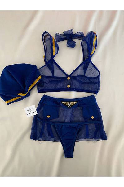 MH Moony Homewears Set stewardesă sexy și fantezie