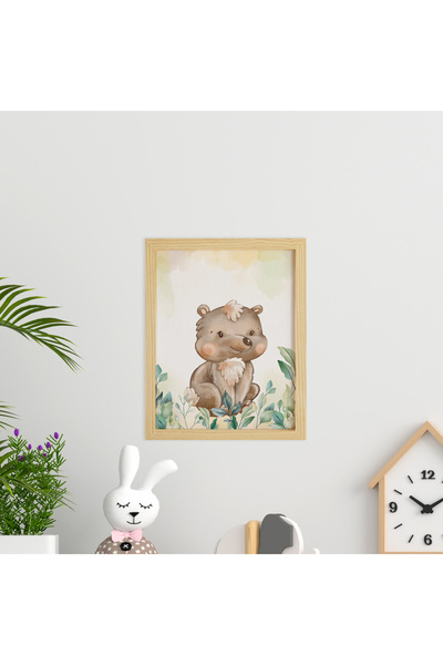 Ayışığı Dizayn Cameră pentru copii și bebeluși Poster cu rame din lemn cu tem...