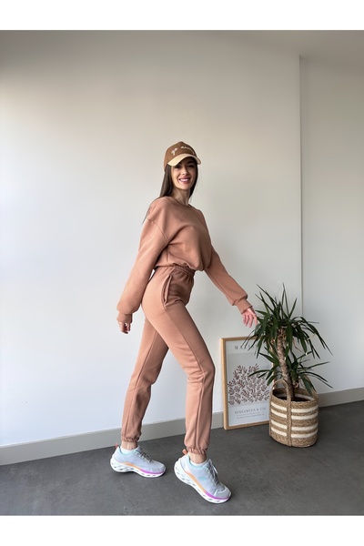 SELF CONTROL Γυναικεία - Σετ φόρμας με τρεις κλωστές ελαστική μέση με λαιμόκοψη