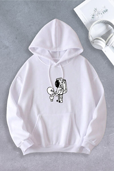 Ciel Lune Unisex Femei Bărbați Extraterestru Astronaut cu imprimeu supradimen...