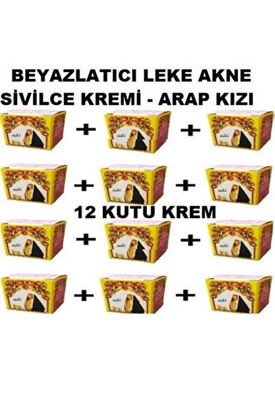 Sabuncu Hacı Arap Kızı Kremi Pembe 12 Adet