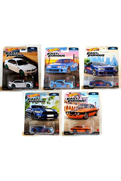 HOT WHEELS Marka 2023 Premium Araba Serisi Fast & Furious 1:64 Ölçek HotWheel...