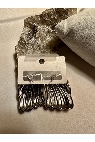 LEO HAİLEY BİEBER STEEL EARRING STYLISH LUXURY GOLD SILVER