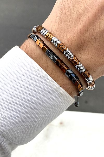 TAKIPORT Luxury men's bracelet combination