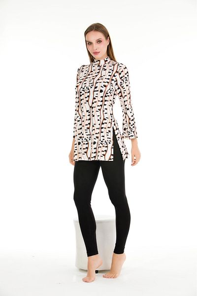 bigiyin White Tights Pajama Set Women Pajama Set Soft Fabric Tights Tunic Pajamas