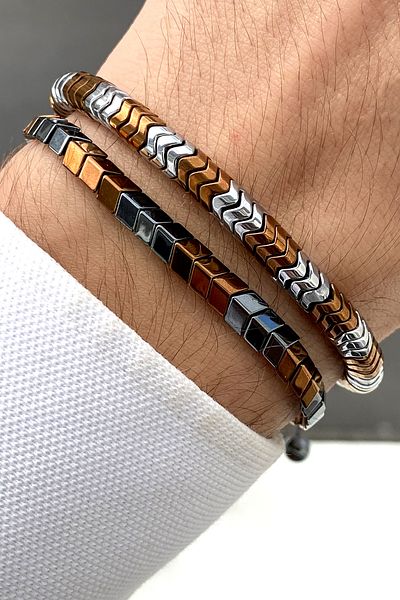 TAKIPORT Luxury men's bracelet combination