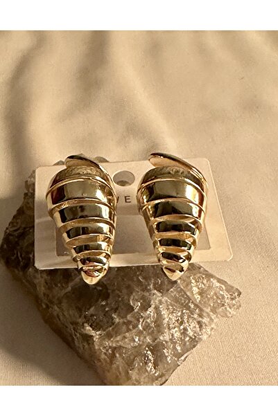 LEO ÇELİK SPİRAL SU DAMLASI PASLANMAZ ŞIK LÜKS KÜPE